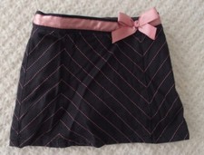 Gymboree Girls 3 Skirt Skort VGUC Chelsea Navy Stripe Pink classic preppy 3T Vtg