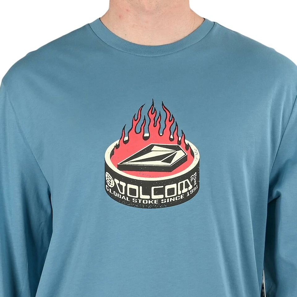 Volcom Atún Bsc L/S Camiseta - Niagara - Imagen 4 de 4
