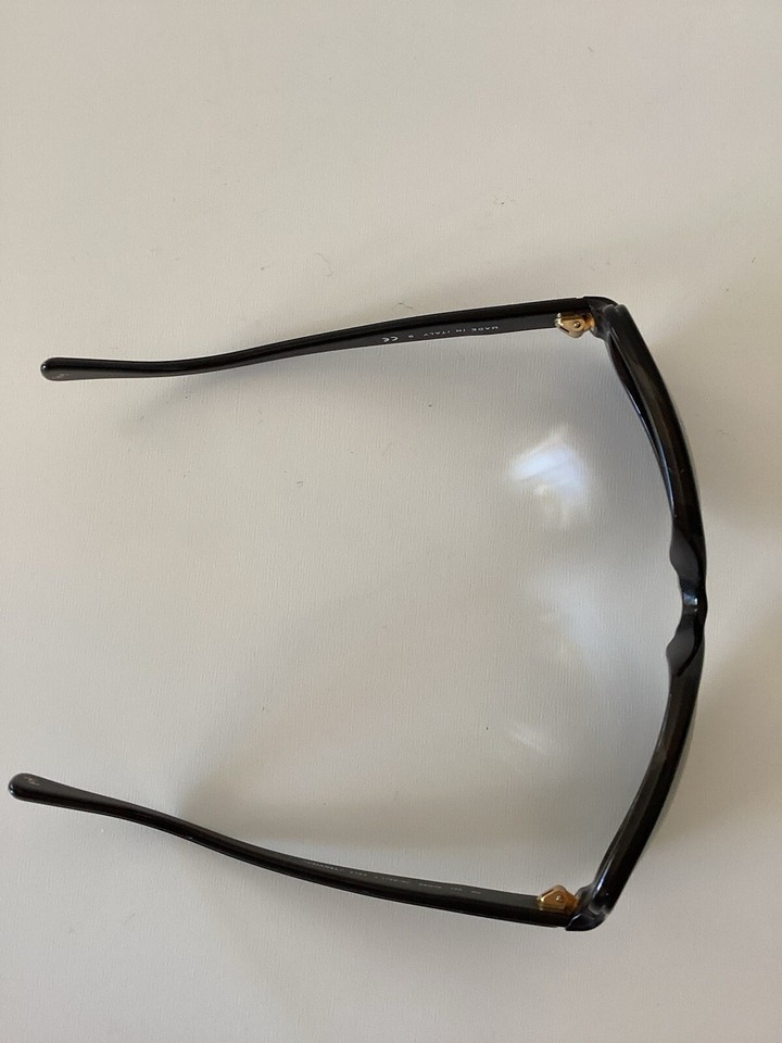 Authentic Vintage Chanel Oversized Black Sunglasses Shades No Case
