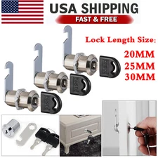 Universal Cabinet Lock Furniture Lock Tool Box Lock Chest Key Storage Lock w/Key