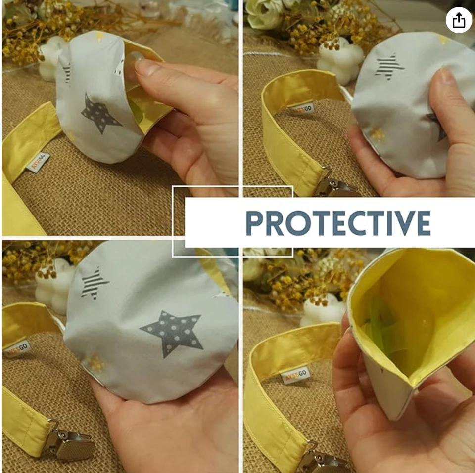 Protective Pacifier Clip & Holder – Handmade, Ultra Durable with Case, 2-Pack, 1 - Image 4 of 4