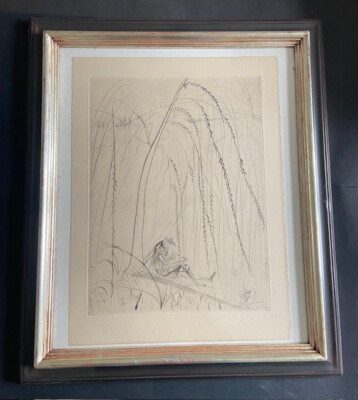 Salvador Dali Cold Pin Etching ''The Weeping Willow''