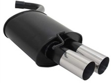 BMW E90 E91 316I 318I & 320I NOVUS SPORTAUSPUFF 2x 76mm "scharfe" Kante >NEU<