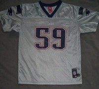 Nfl England Patriots Youth Xl / Adult Small Rare Silver / Grey Jersey - Nfl England Patriots Youth Xl / Adult Small Rare Silver / Grey Jersey -