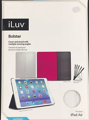 iLuv Bolster White Cover & Stand for iPad Air Multiple Viewing Angles