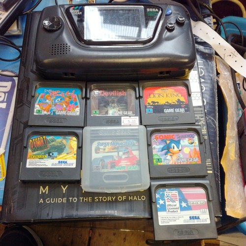 Game Gear console with 7 games spares or repair eBay