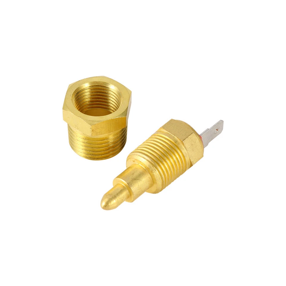 Interruptor de sensor de temperatura termostato ventilador de refrigeración para automóvil 3/8 pulgadas NPT con tuerca hexagonal Foto 4 de 4