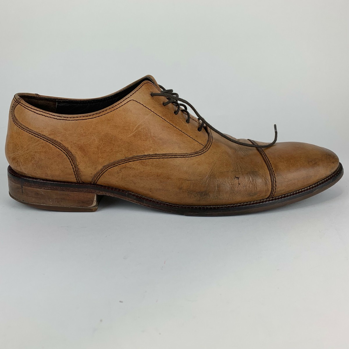 COLE HAAN SIZE 10 M MEN SHOES WILLIAMS CAP TOE OXFORD tan LEATHER C12337 Cole Haan Williams C12337 Cap Toe Oxford | Mercari main image 2