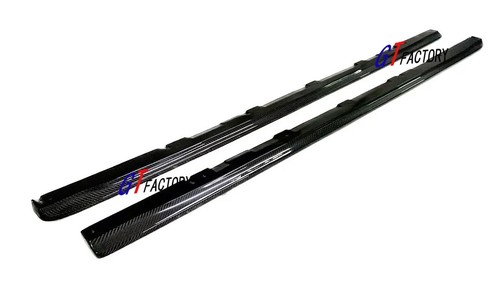 CARBON SIDE SKIRTS EXTENSION SPOILER CS STYLE FOR SUBARU WRX VA - Picture 4 of 4