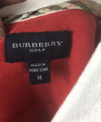 Burberry Golf Womens Size M Red Tank top Nova Check Trim