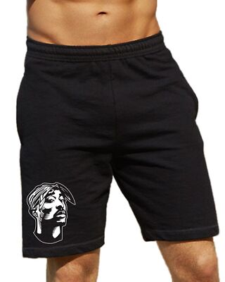 2pac face Shorts  2Pac Hip Hop Rap 1971 Brooklyn Kult Beat Bass Ghetto Death
