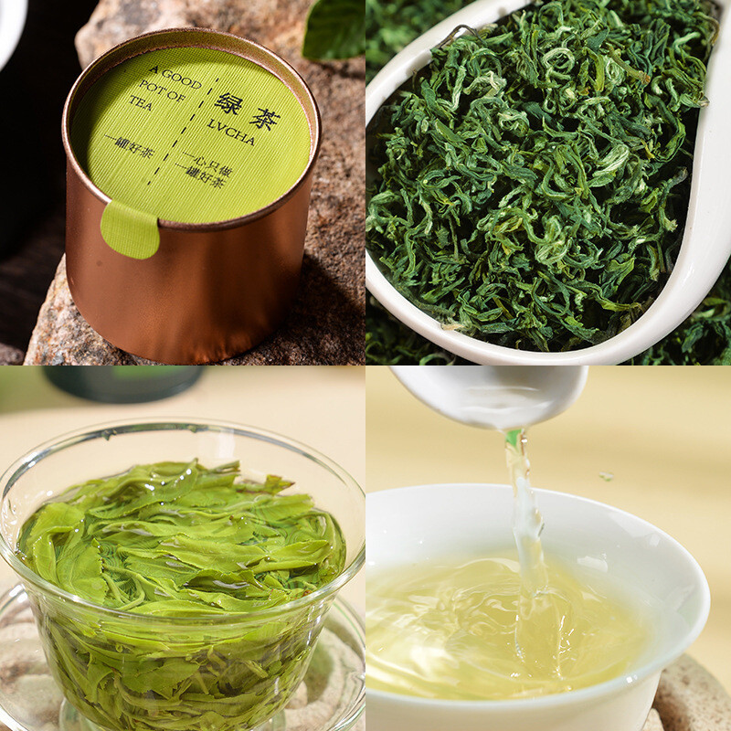 Green Tea Happy Tea Green Tea Organic High Quality Small Pot Tea 50g/10tin