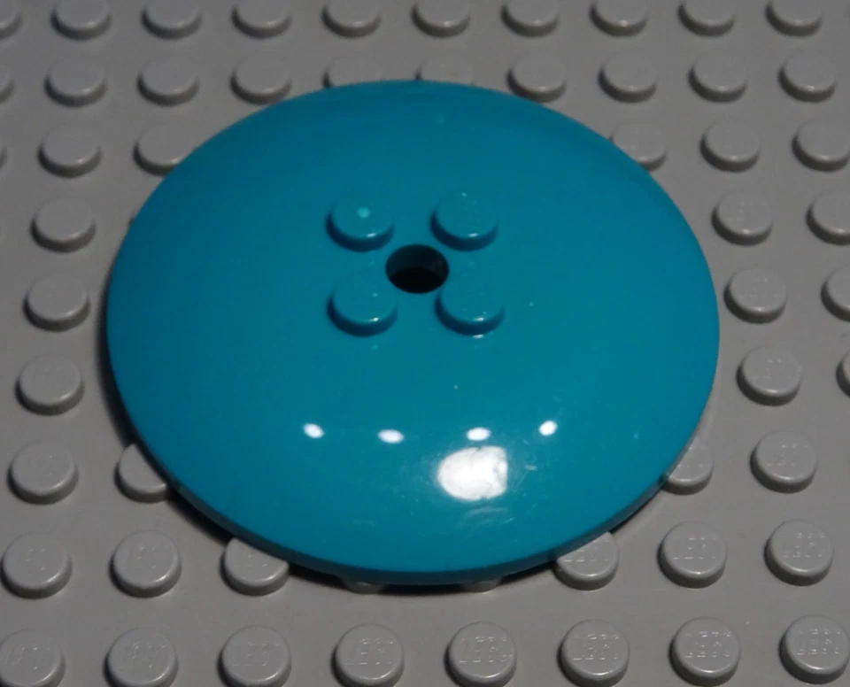 Lego Deckel Parabol rund 6x6 Dunkeltürkis                               (1184 +) - Bild 1 von 1