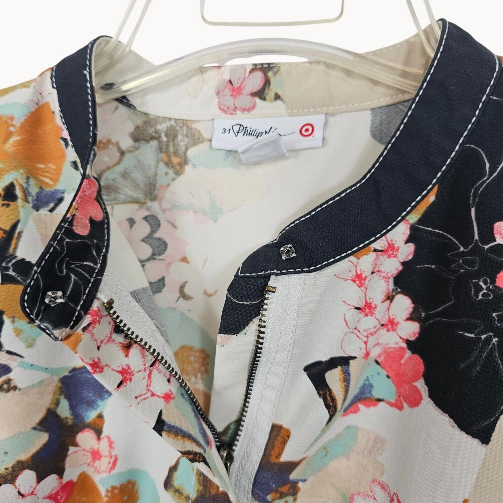 OFF WHITE Phillip Lim Vestito T Shirt Donna LG Off White Nero Multicolore Patchwork