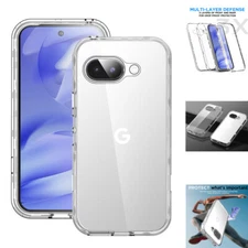 Clear Shockproof Heavy Duty Military Back Case Cover For Google Pixel 9A (2025)