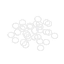 Silicone O-Rings 9mm x 6mm x 1.5mm Width, Seal White 30pcs