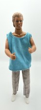 Vintage 1990 Mattel Ken Barbie Doll outfit shoes Molded Blonde hair blue eyes