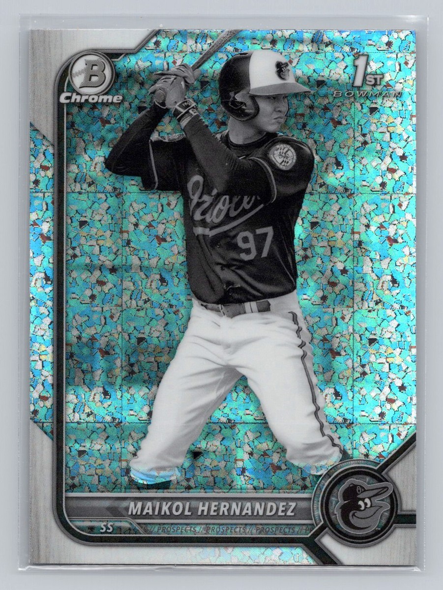 2022 Bowman Chrome Maikol Hernandez 1st Bowman Black & White Mini