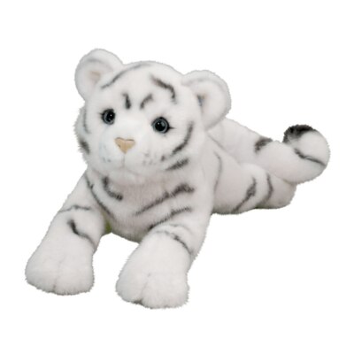 Weißer Tiger Zahara DLux Plüschtier Stofftier Kuscheltier  L=50 cm H= 24 cm weiß