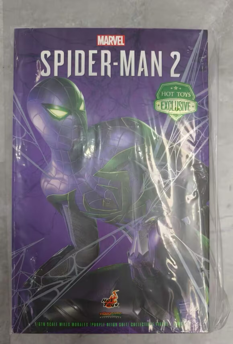 NEW Hot Toys VGM68 Marvel's Spider-Man 2 MILES MORALES PURPLE