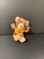 Vintage 1979 RUSS Luv Pets Happy Birthday Teddy Bear Plush 8" Original tags.