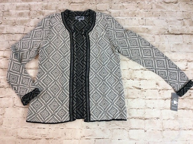 white embellished cardigan