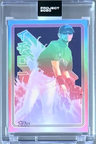 TOPPS PROJECT 2020 #196 ICHIRO SUZUKI by Artist MATT TAYLOR * MARINERS 2001 #726