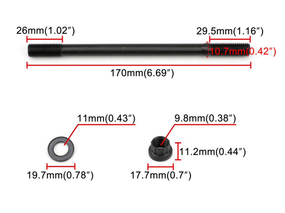 ARP Head Stud Kit | Honda/Acura K20A/K20A2/K20A3 (208-4701)