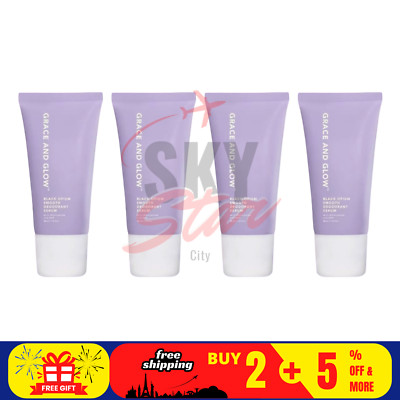 4 Stück Grace and Glow Black Opium Smooth Deodorant Serum Roll On zum Aufhellen