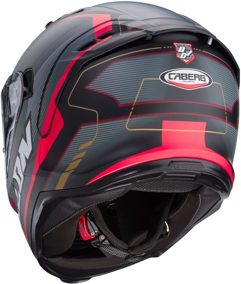 Caberg Motorrad Integralhelm Avalon X Optic Matt-Schwarz/Grau-Rot - Bild 3 von 4