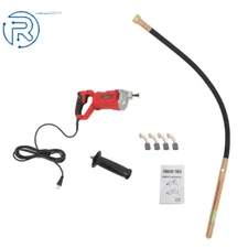 Hand Held 1500W Concrete Vibrating Tool with 4.92 ft Shaft Rod Concrete Vibrator