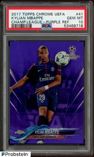 PSA 10 Mbappe PSA 10 Gem Mint 2018 Topps Finest Kylian Mbappe