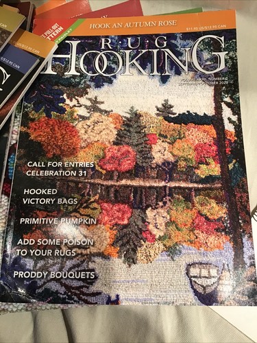 LOT OF 13 RUG HOOKING MAGAZINES WITH PULL OUT PATTERNS INCLUDED 2018 - 2021 - Picture 10 of 14