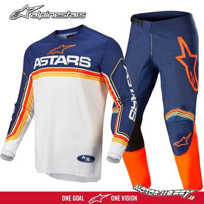 COMPLETO CROSS ENDURO ALPINESTARS FLUID SPEED DARK BLUE WHITE ORANGE 2022 |  eBay