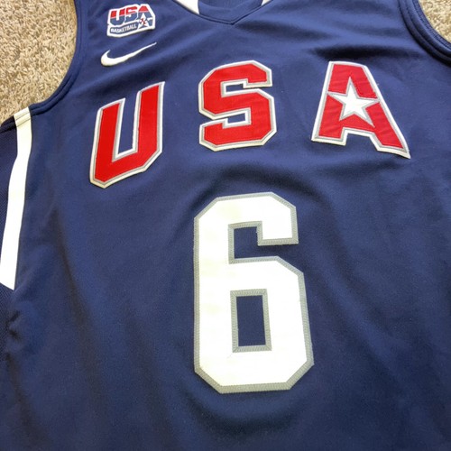 LeBron James Team USA 2008 Olympics Authentic Nike Jersey Men Small 19x29 - Picture 4 of 8