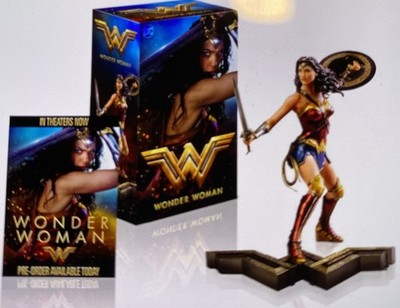 Wonder Woman (Amazon Source / Figurine/ Blu-Ray + DVD Collector Set) New