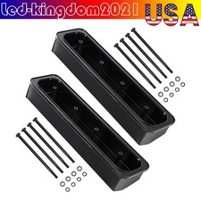 Black Center Bolt Valve Covers For 87-00 Chevy Gmc 305 350 Small Block V8 New