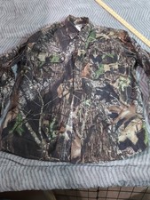Mossy Oak Field Staff Button Shirt Men's L Long Sleeve Camouflage Snap-On