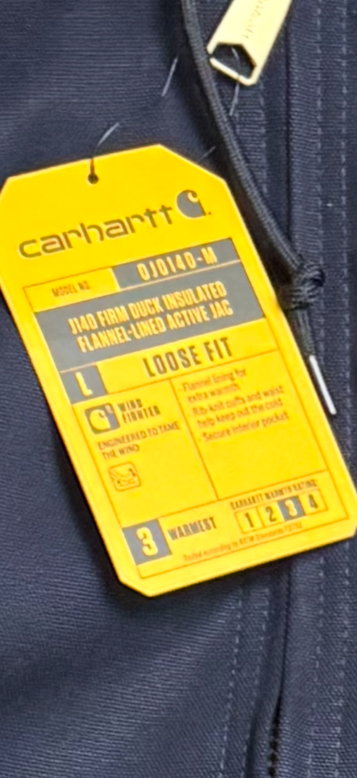 carhartt firm duck insulated flannel lined active jac thumbnail 2