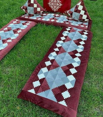 Soft Cotton Mattress Uzbek National Floor Mattress (Kurpacha) with Pillows Home