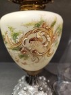 Gorgous Antique Satin Glass Lamp - Cherubs on Griffin/Lion Base - Circa 1800s  — photo 5