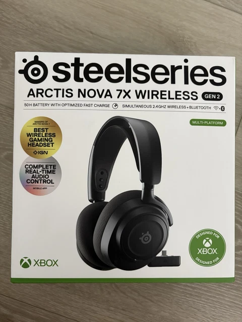 SteelSeries Arctis Nova 7X Wireless Gen 2 Headset – Black - NEW