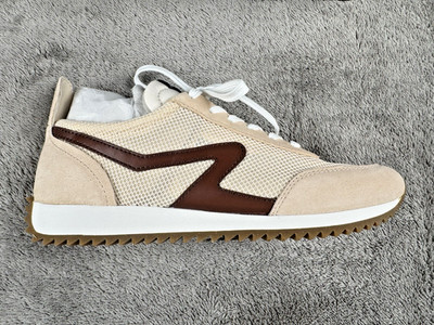 Rag and Bone Women's Cream & Merlot Retro Runner Shoes New with Box Size 9.5