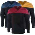 Picard 3 Commander Red Uniform Cosplay Gold Blue Top Shirts Starfleet Costumes