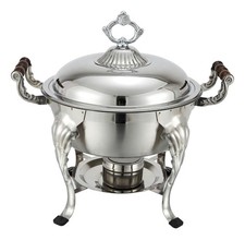 Winco Round Crown Chafer, 6-Quart, Stainless Steel