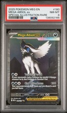 2025 POKEMON MEG EN-MEGA EVOLUTION SPECIAL ILLUSTRATION RARE MEGA ABSOL EX PSA 8