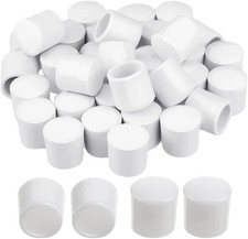 24 Premium Rubber Door Stop Replacement Tips - Universal Size White 