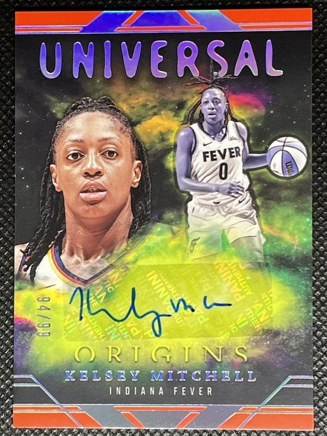 2024 Panini Origins WNBA Universal Autographs Kelsey Mitchell Red /99 Fever 🔥