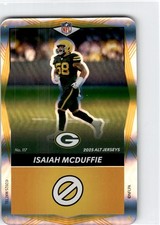 2025 Uno Elite NFL  Alt Jerseys   Foil  Yellow  Isaiah McDuffie