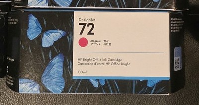 HP DesignJet 72 C9372A Magenta Ink Cartridge GENUINE SEALED Exp 3/23  (atc-1/ts)